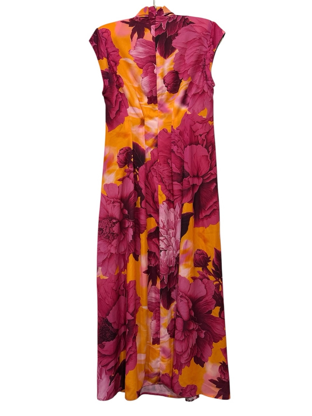 NWT Karen Millen Bold Abstract Floral Tie Neck All Occassion Summer Midi Dress 6 - Picture 9 of 13
